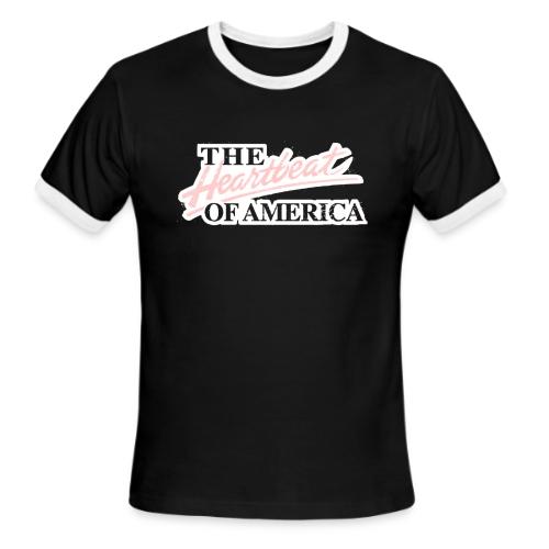 The Heartbeat of America - Men's Ringer T-Shirt