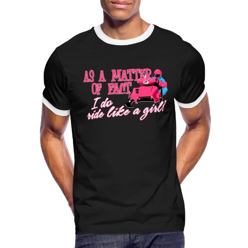 Ride Like a Girl - Men's Ringer T-Shirt