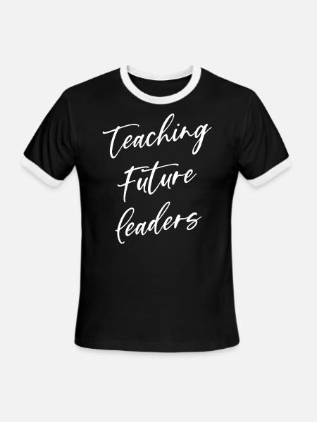Teaching Future Leaders - Men's Ringer T-Shirt - black/white