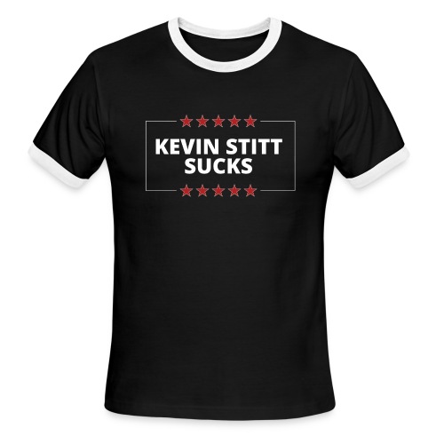 Kevin Stitt Sucks - Men's Ringer T-Shirt