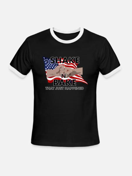 Talledega Nights Shake n' Bake - Men's Ringer T-Shirt - black/white