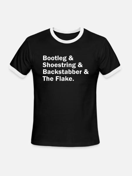 Dayton Ave - Men's Ringer T-Shirt - black/white