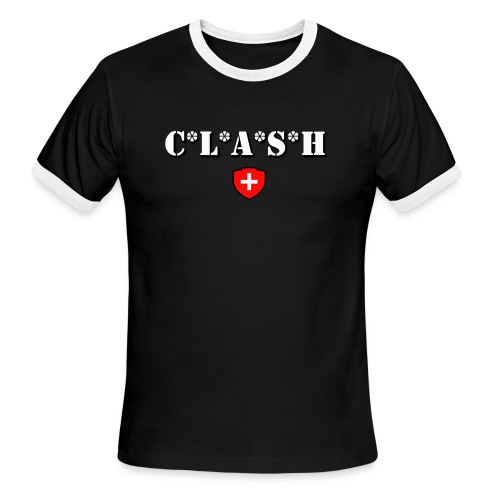 Clash Mash Cross - Men's Ringer T-Shirt