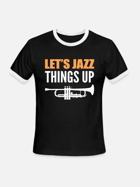 Let's Jazz Maestro Gift - Men's Ringer T-Shirt - black/white