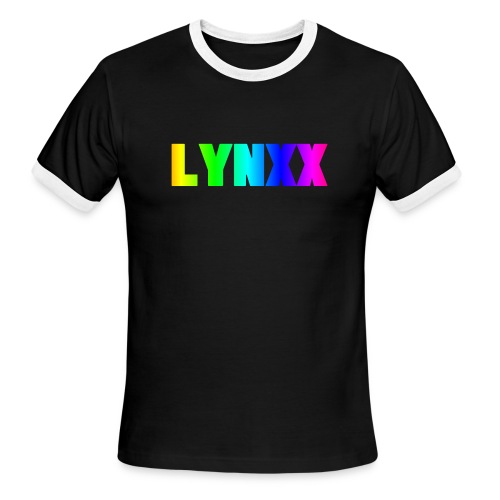 Rainbow Letters (LYNXX) - Men's Ringer T-Shirt