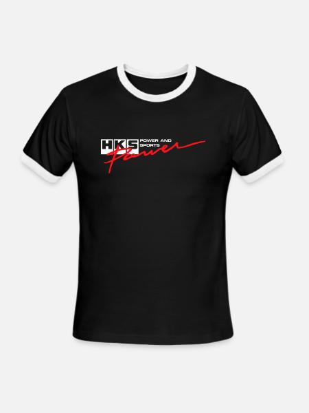 Hks - Men's Ringer T-Shirt - black/white