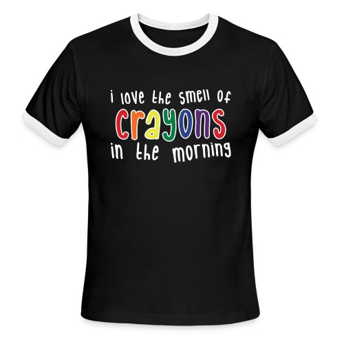 Crayons dark - Men's Ringer T-Shirt