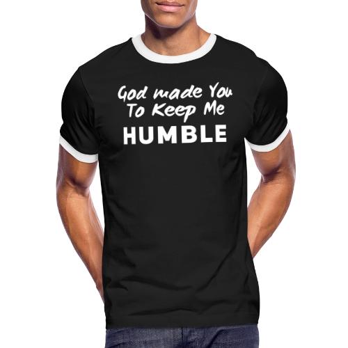 Christian humility (white) - Men's Ringer T-Shirt