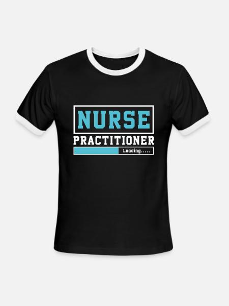Vintage Nurse School Future Nurse Practitioner - Men's Ringer T-Shirt - black/white