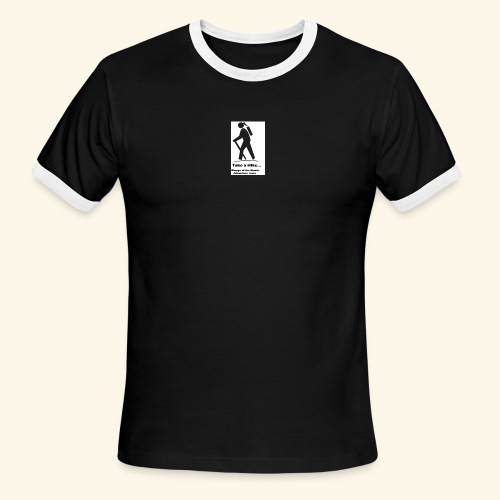 Womyn of the Woods Hiker Girl - Men's Ringer T-Shirt