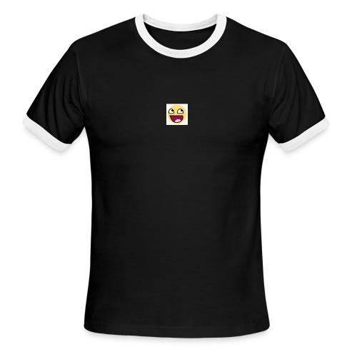 LOGIC Bitz Smily - Men's Ringer T-Shirt
