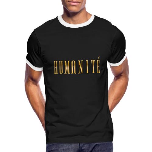 Humanity in Golden Letters - Men's Ringer T-Shirt