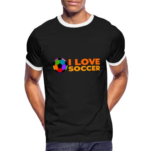 I Love Soccer - Men's Ringer T-Shirt