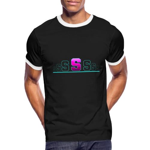 Letter S – Capital Varsity Alphabet Monogram - Men's Ringer T-Shirt