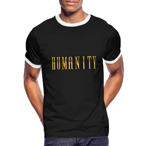 Golden Humanity Statement - Men's Ringer T-Shirt