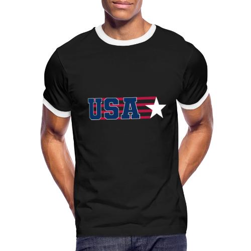 Star Stripe USA - Men's Ringer T-Shirt