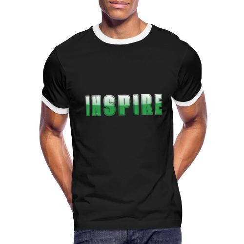 Inspire Word Art Design - Men's Ringer T-Shirt