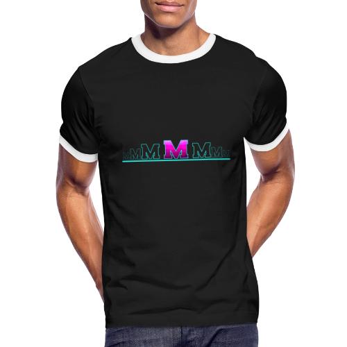 Letter M – Capital Varsity Alphabet Monogram - Men's Ringer T-Shirt