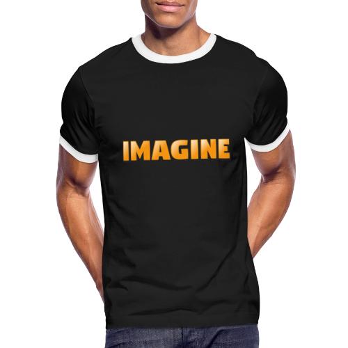 Imagine Word Art – Creative Gradient Design - Men's Ringer T-Shirt