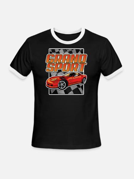 Grand Sport - Men's Ringer T-Shirt - black/white