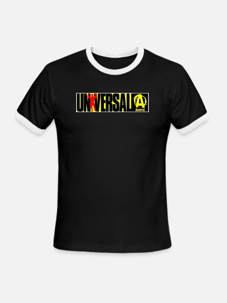 Universal Animal - Men's Ringer T-Shirt - black/white