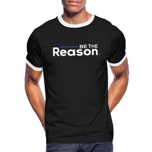 Be the Reason Logo (White) - Men's Ringer T-Shirt