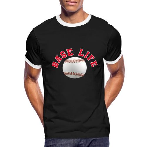 Baseball: Base Life Vibes - Men's Ringer T-Shirt