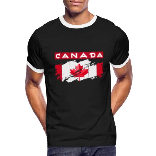 Canada, Inspired by the Canadian flag - Men's Ringer T-Shirt