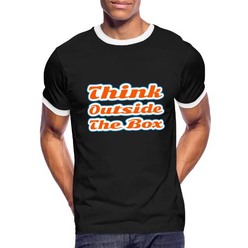 Think Outside the Box — Creative Mindset Script - Men's Ringer T-Shirt