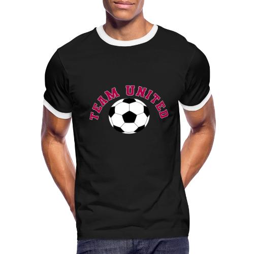 Team United Soccer Ball Sports Design - Men's Ringer T-Shirt