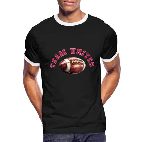 Team United American Football Design - Men's Ringer T-Shirt
