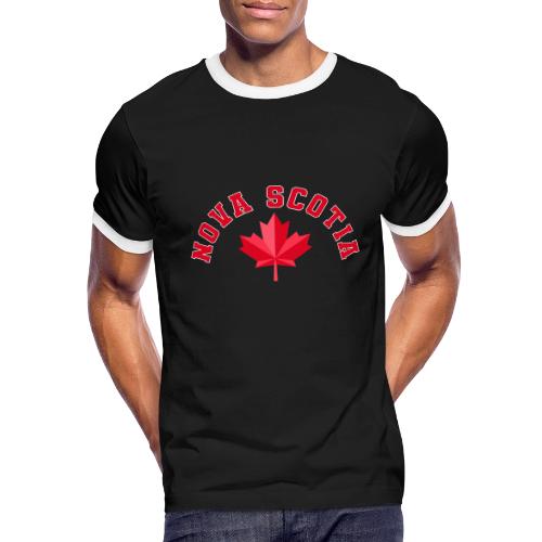 Nova Scotia with maple leaf - Men's Ringer T-Shirt