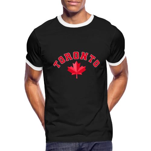Toronto with maple leaf - Men's Ringer T-Shirt