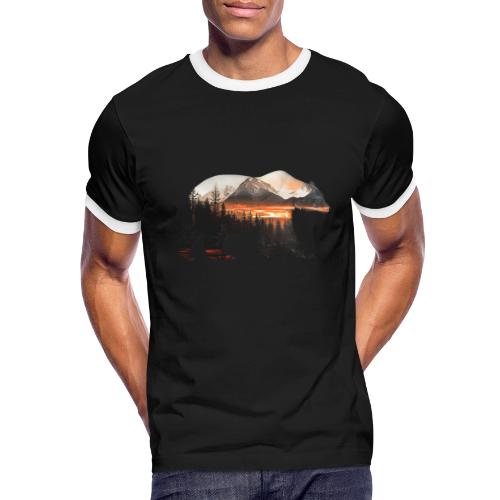 Canada Bear: fiery tones - Men's Ringer T-Shirt