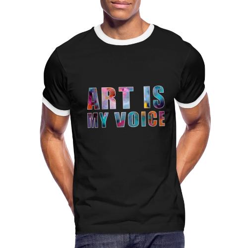Art Is My Voice - Men's Ringer T-Shirt