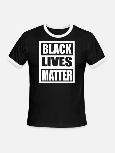 Black Lives Matter - Men's Ringer T-Shirt - black/white