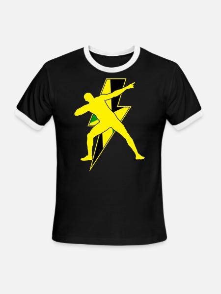 Bolt - Men's Ringer T-Shirt - black/white