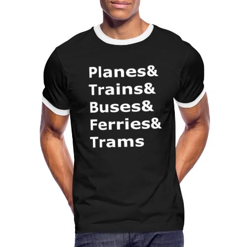 & Transportation - Light Lettering - Men's Ringer T-Shirt