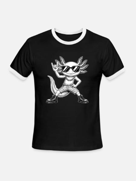 Sunglasses Salamander Rocker - Men's Ringer T-Shirt - black/white