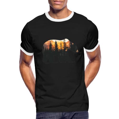 Bear: Sunset Guardian - Men's Ringer T-Shirt