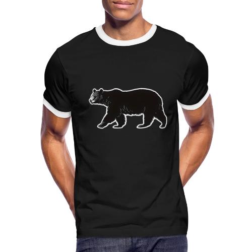 Midnight Black Bear - Men's Ringer T-Shirt
