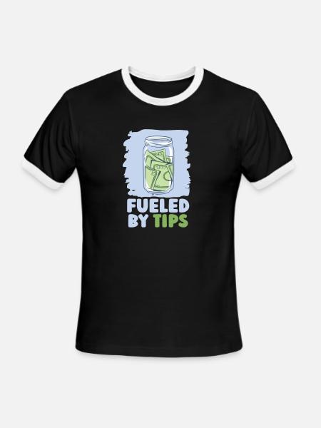 Waiter Waitress - Men's Ringer T-Shirt - black/white