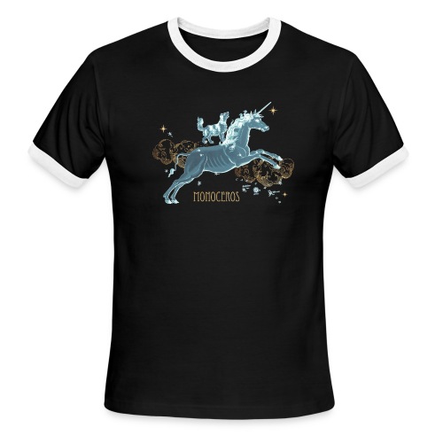 Unicorn Constellation Monoceros - Men's Ringer T-Shirt