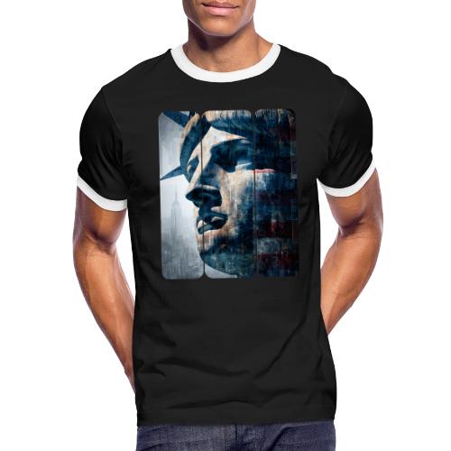 USA: Urban Liberty Triptych - Men's Ringer T-Shirt