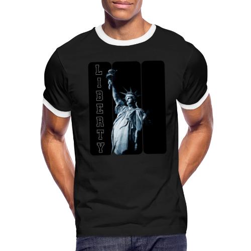 USA: Vertical Liberty - Men's Ringer T-Shirt