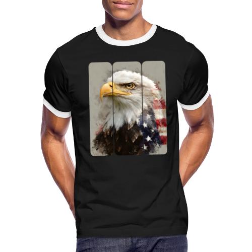 USA: Eagle of the Free - Men's Ringer T-Shirt