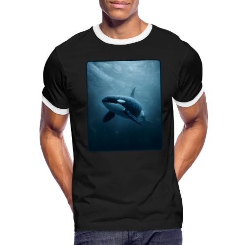Orca Ocean Wildlife Design - Men's Ringer T-Shirt