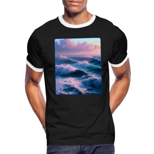 Dreamy Pastel Ocean Sunset Art - Men's Ringer T-Shirt