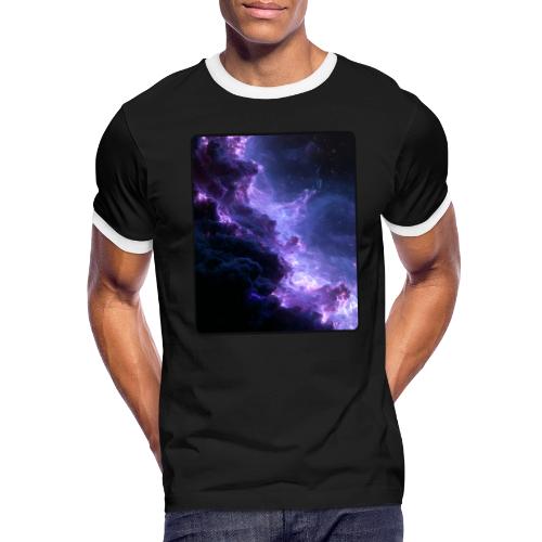 Purple Nebula Space Design - Men's Ringer T-Shirt
