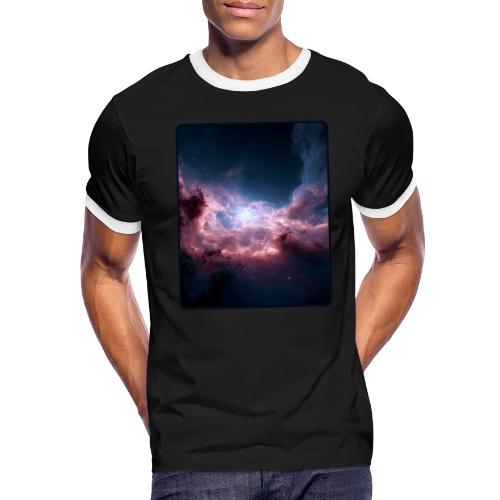 Radiant Cosmic Nebula Artwork - Men's Ringer T-Shirt